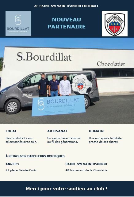 BOURDILLAT : nouveau partenaire de l'ASSSA FOOT !