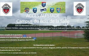 ACCES STADE et PASS SANITAIRE