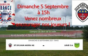 5 Septembre 15h : 2ème Tour Coupe de France !