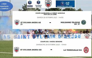 Des Matchs importants au Campus les 28 et 29 Octobre !