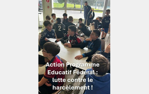 Programme Educatif Fédéral : Lutte contre le harcèlement !