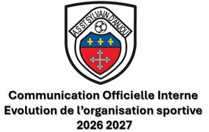 Communication officielle : Evolution de l'Organisation Sportive