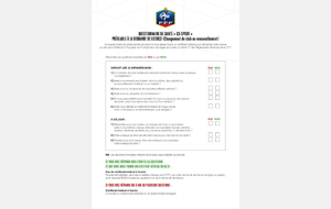 Dates inscriptions saison 2017/18