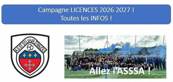 LICENCES 2026 2027 : LES INFOS !
