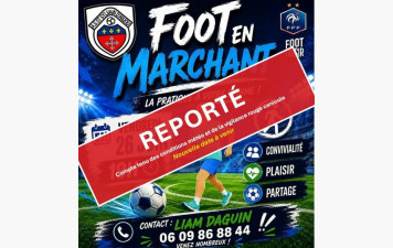 📣Découverte du FOOT EN MARCHANT le 26 juin REPORTEE📣