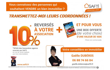 SAFTI IMMOBILIER : nouveau partenaire du Club !