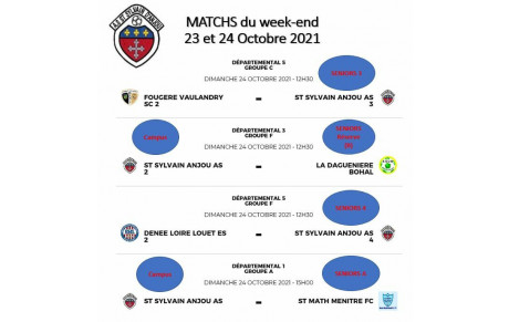 MATCHS du Week-End 