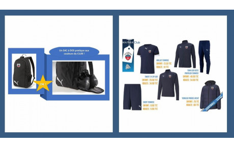 NOUVEAUTE BOUTIQUE : UN SAC A DOS aux couleurs de l'ASSSA !