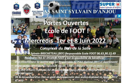 Ecole de FOOT 2022-2023  : toutes les infos pour la prochaine saison !