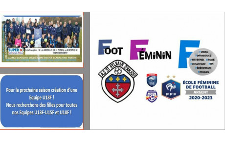 Création Equipe U18F ! 
