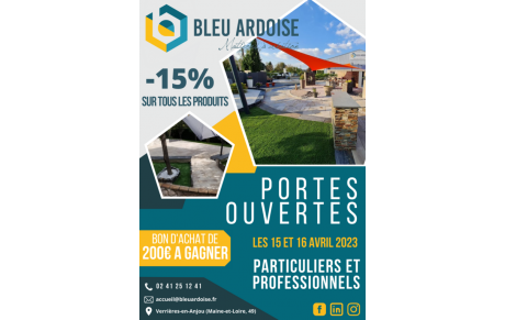 Portes ouvertes Bleu Ardoise 