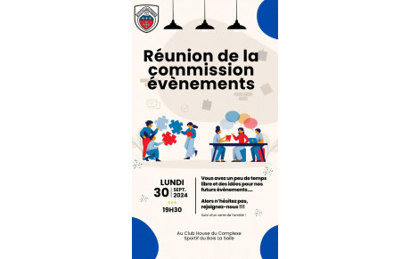 Commission Evènements - Rejoignez nous !