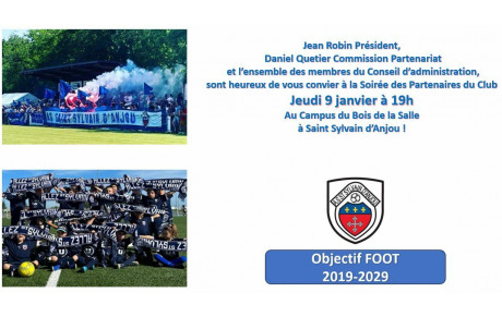 1ère soirée partenaires le jeudi 9 janvier prochain !