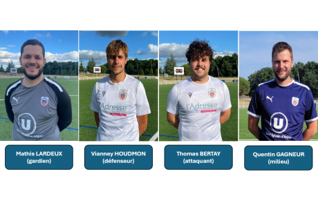Bienvenue : Mathis, Vianney, Thomas et Quentin !