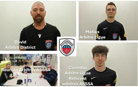 ARBITRES OFFICIELS ASSSA : POINT MI-SAISON