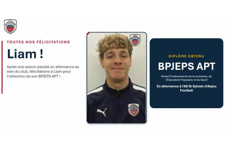 FÉLICITATIONS Liam !