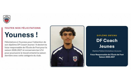 FÉLICITATIONS Youness !