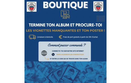 Les vignettes en vente à l’unité pour finaliser l’album ! 