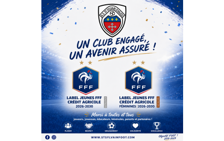 Labels FFF.... l'ASSSA reconnue et valorisée