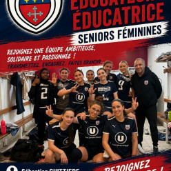 📣 recrutement ÉDUCATRICE / ÉDUCATEUR SENIORS FÉMININES  ⚽️