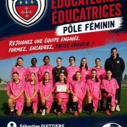 📣 recrutement ÉDUCATRICES/EDUCATEURS U13  ET U15 FÉMININES ⚽️